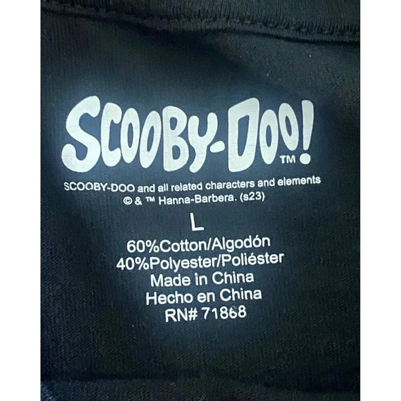 Scooby Doo T Shirt Big Logo Retro 90s Cartoon Adult size Large - Picture 4 of 6